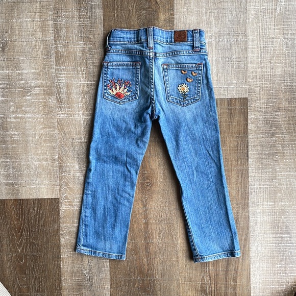 Lucky Brand Dungaree jeans with embroidered pocket - Picture 4 of 9